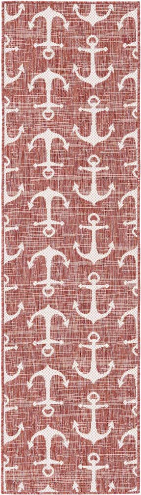 2' x 8' Easy-Clean Coastal Indoor / Outdoor Runner Rug