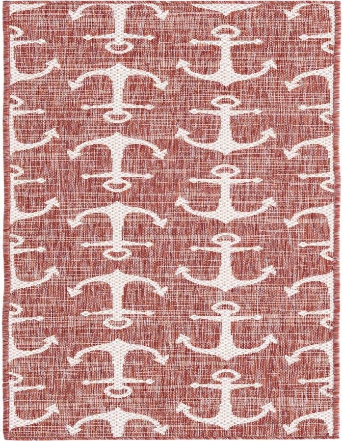 Detail image of 2' x 6' Easy-Clean Coastal Indoor / Outdoor Runner Rug
