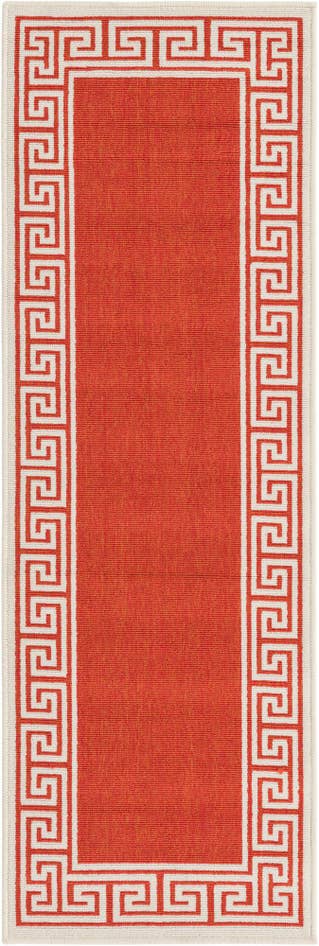 Detail image of 2' x 6' Easy-Clean Coastal Indoor / Outdoor Runner Rug
