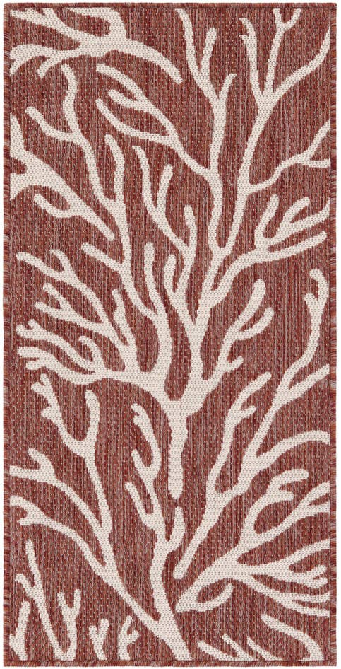 Detail image of 2' x 4' Easy-Clean Coastal Indoor / Outdoor Runner Rug
