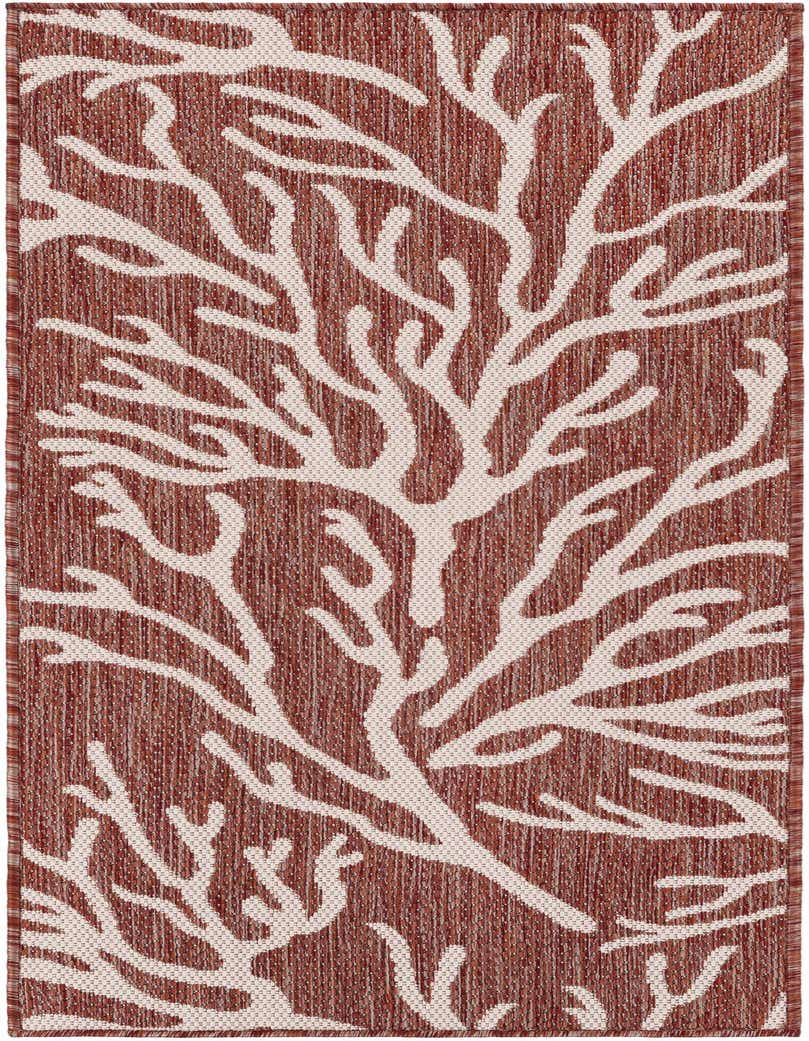 2' x 5' 3 Easy-Clean Coastal Indoor / Outdoor Runner Rug