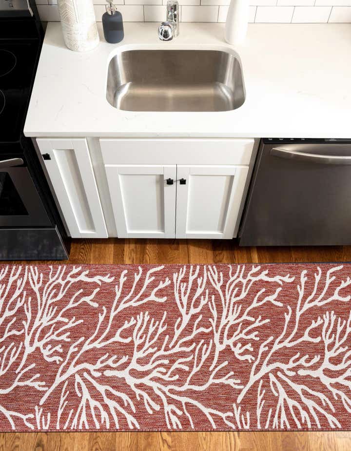 2' x 6' Easy-Clean Coastal Indoor / Outdoor Runner Rug