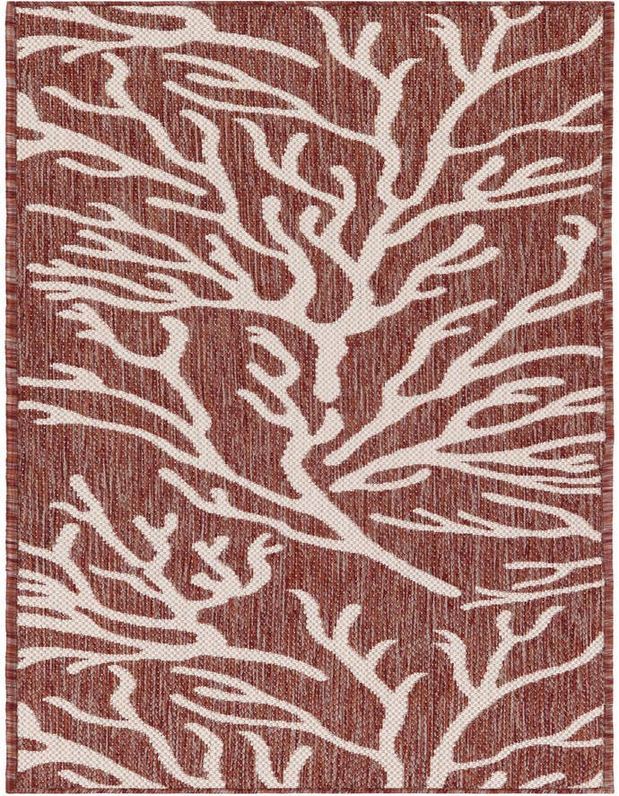 Detail image of 2' x 6' Easy-Clean Coastal Indoor / Outdoor Runner Rug