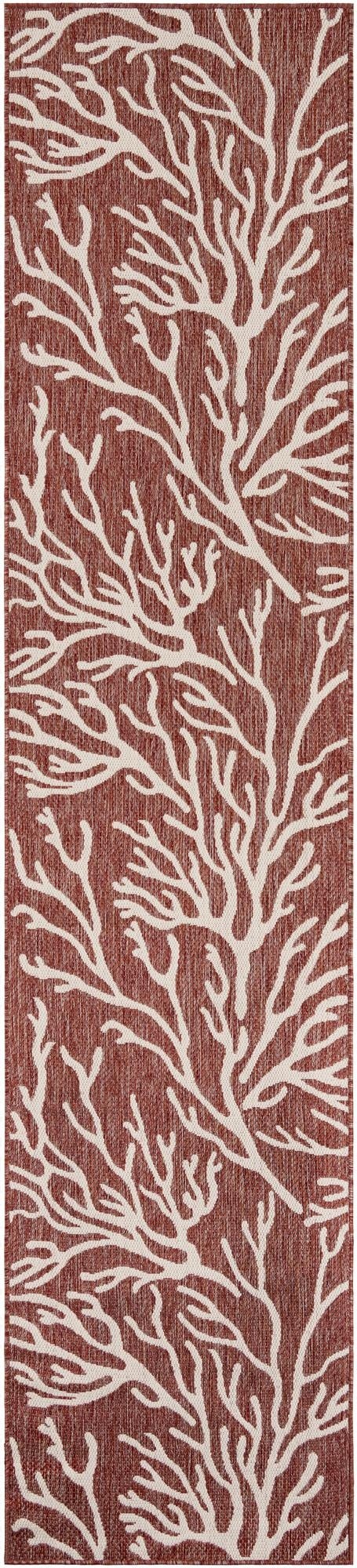 2' 7 x 12'  Washable Coastal Indoor / Outdoor Runner Rug