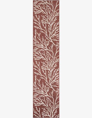 2' 7 x 12' Easy-Clean Coastal Indoor / Outdoor Runner Rug