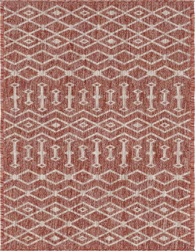 2' x 6' Easy-Clean Lattice Indoor / Outdoor Runner Rug
