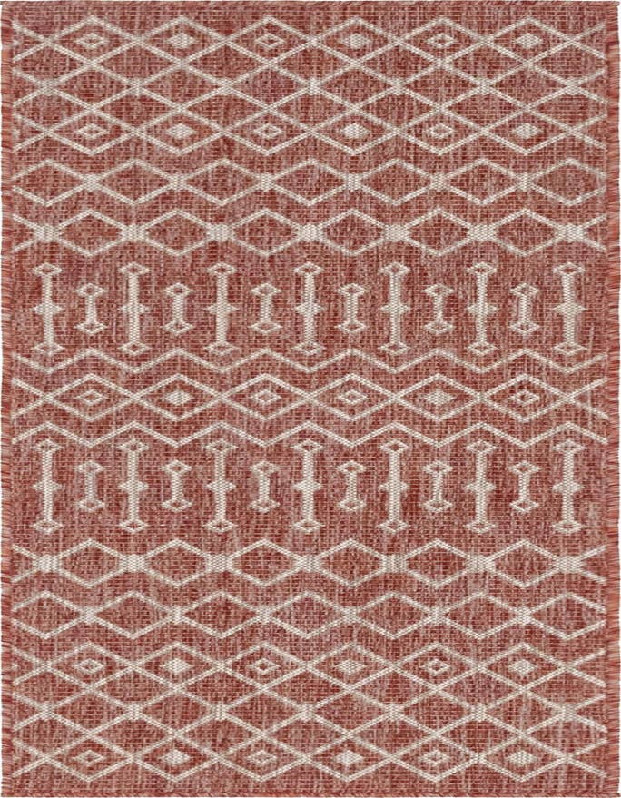Detail image of 2' x 6' Easy-Clean Lattice Indoor / Outdoor Runner Rug