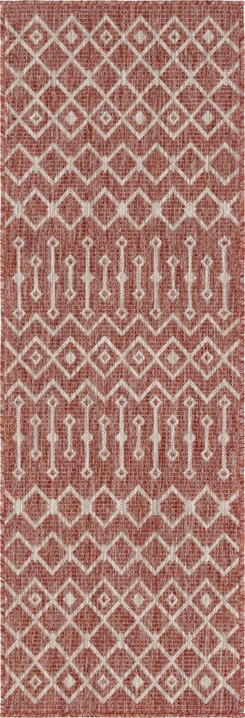 2' x 6' Easy-Clean Lattice Indoor / Outdoor Runner Rug