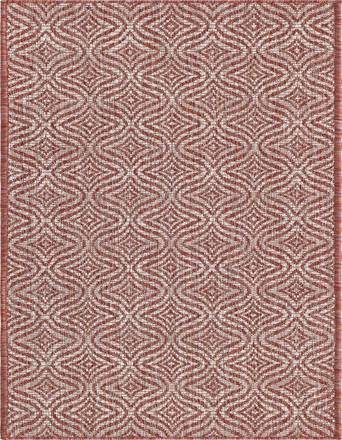 Detail image of 2' x 6' Easy-Clean Lattice Indoor / Outdoor Runner Rug