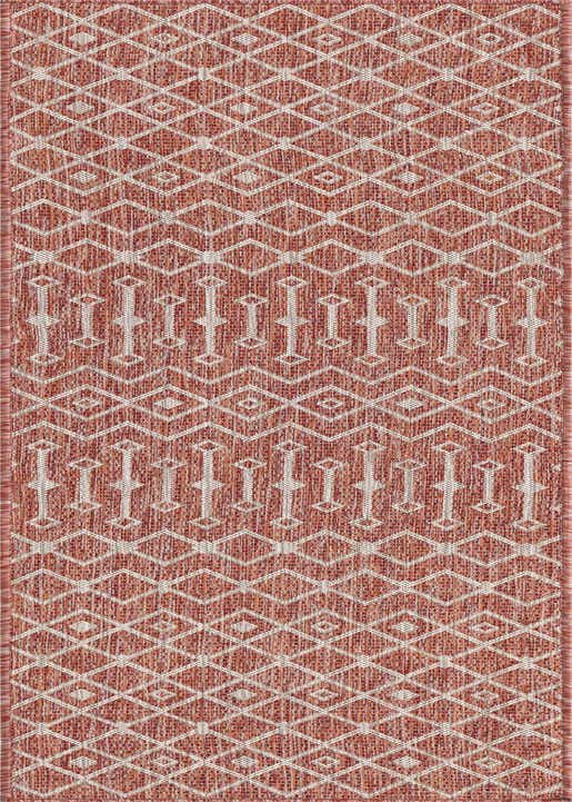 2' x 8' Easy-Clean Lattice Indoor / Outdoor Runner Rug
