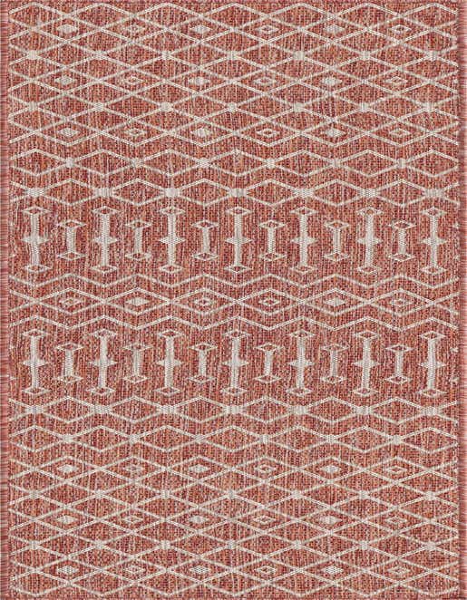 2' x 8' Easy-Clean Lattice Indoor / Outdoor Runner Rug