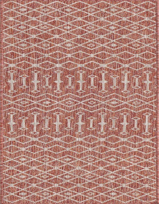 Detail image of 2' x 8' Easy-Clean Lattice Indoor / Outdoor Runner Rug