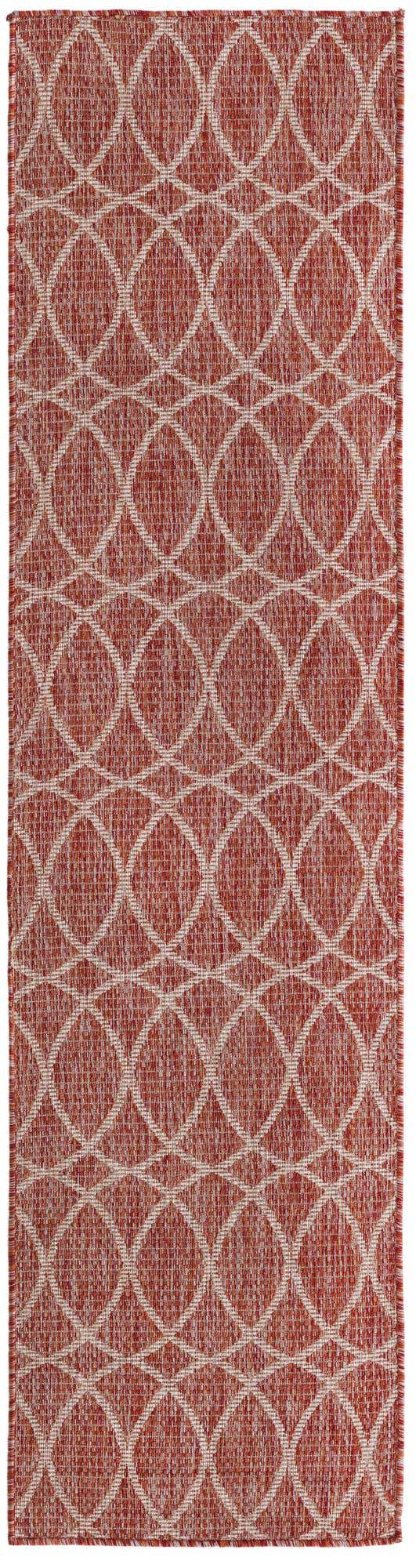 2' x 8' Easy-Clean Lattice Indoor / Outdoor Runner Rug