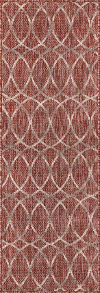 60cm x 185cm Easy-Clean Lattice Indoor / Outdoor Runner Rug