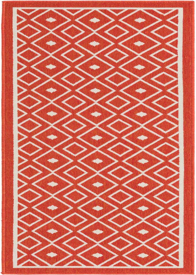 2' x 6' Easy-Clean Lattice Indoor / Outdoor Runner Rug