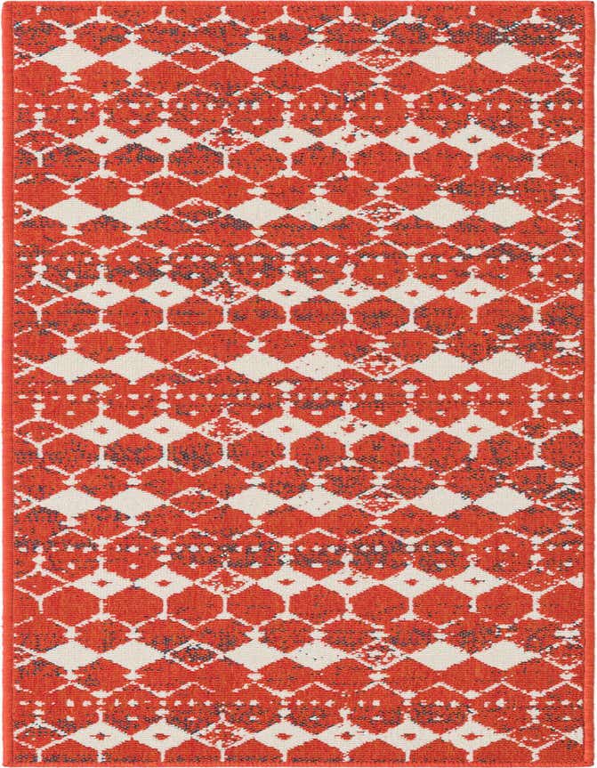 2' x 6' Easy-Clean Lattice Indoor / Outdoor Runner Rug