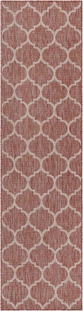 2' 7 x 10' Easy-Clean Lattice Indoor / Outdoor Runner Rug