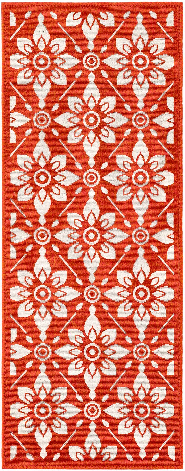 2' x 5' Easy-Clean Lattice Indoor / Outdoor Runner Rug