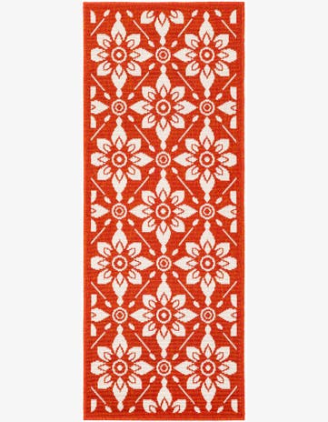 2' x 5' Easy-Clean Lattice Indoor / Outdoor Runner Rug