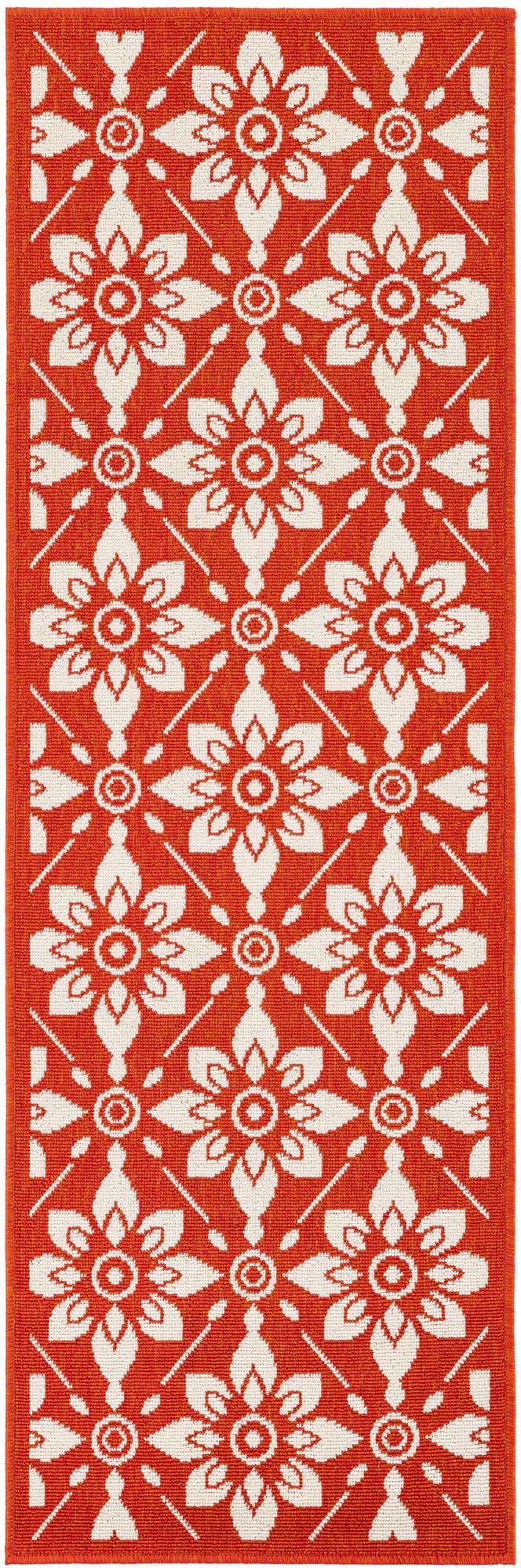 2' x 6' Easy-Clean Lattice Indoor / Outdoor Runner Rug