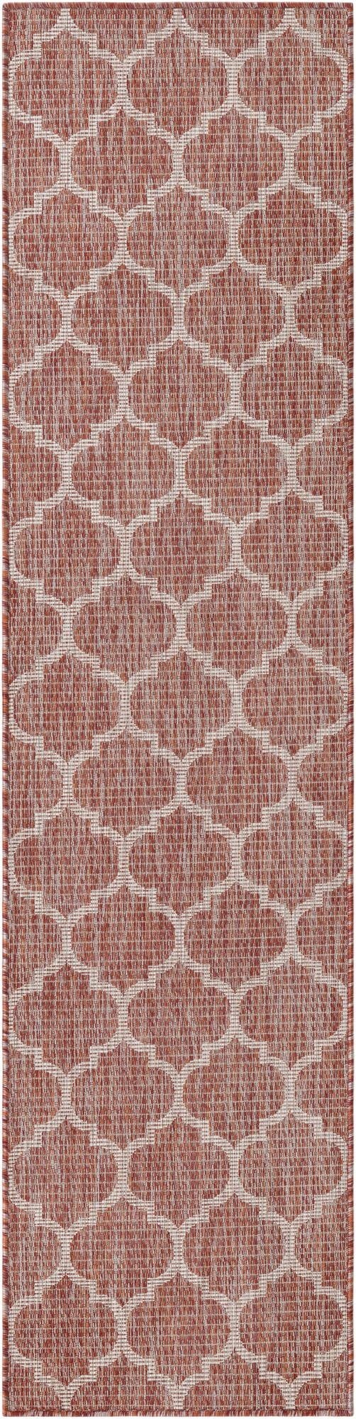 2' x 8' Washable Lattice Indoor / Outdoor Runner Rug