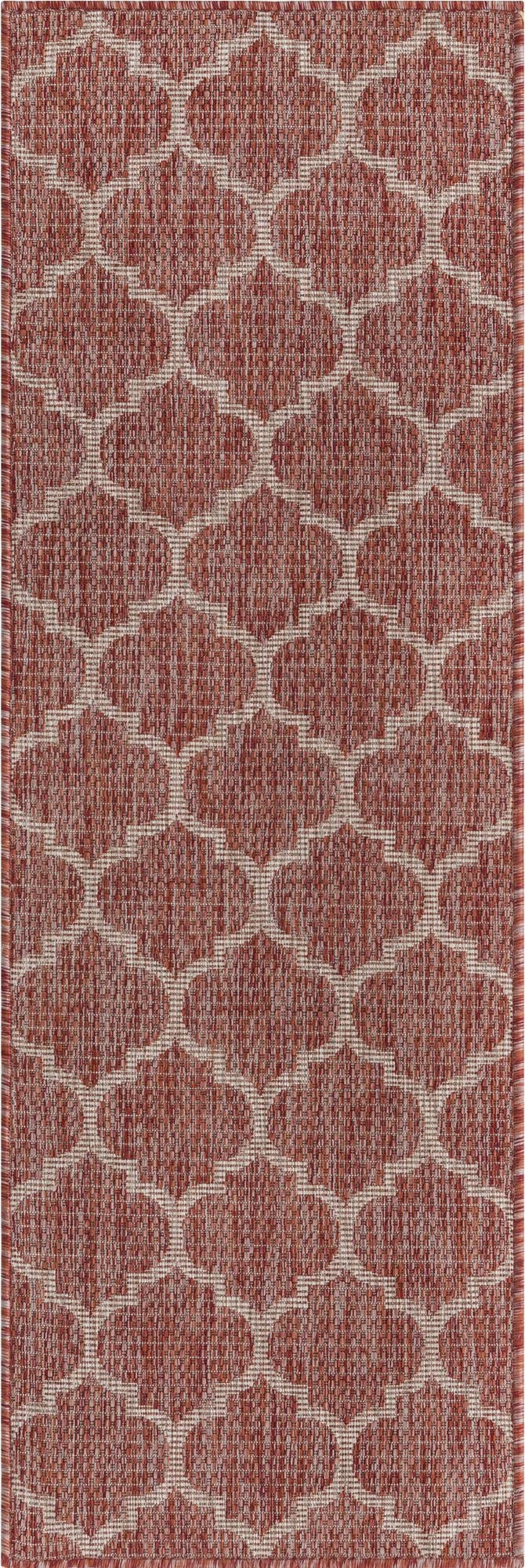 2' x 6' Washable Lattice Indoor / Outdoor Runner Rug