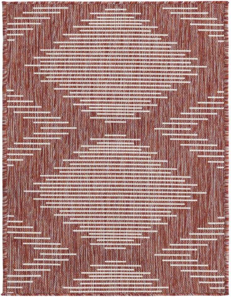 Detail image of 2' x 4' Easy-Clean Modern Indoor / Outdoor Runner Rug
