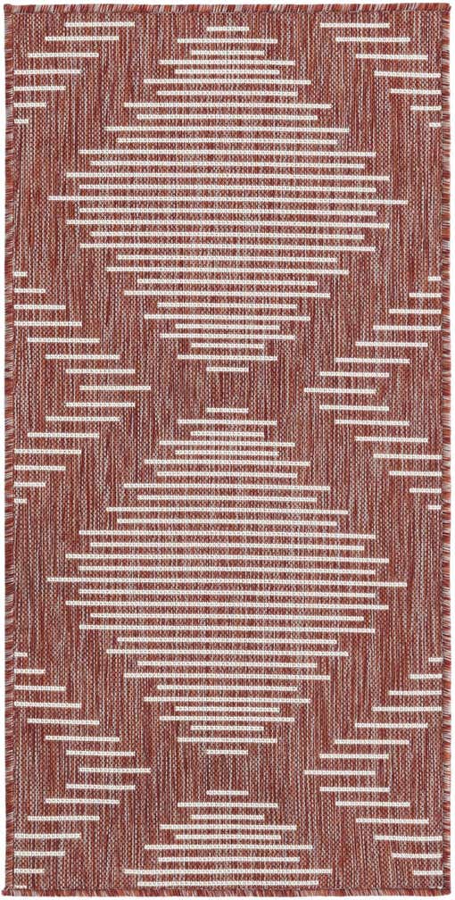 2' x 4' Easy-Clean Modern Indoor / Outdoor Runner Rug