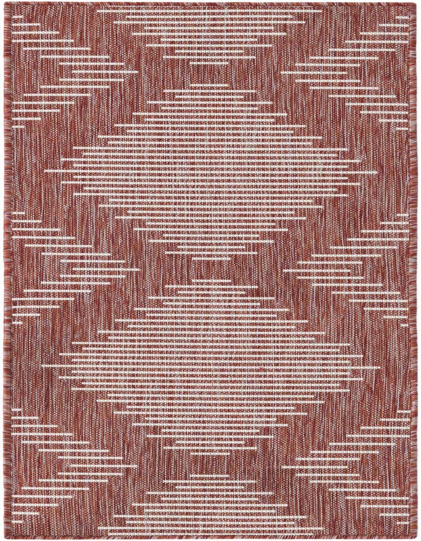 2' x 5' 3 Easy-Clean Modern Indoor / Outdoor Runner Rug