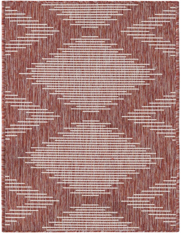 Detail image of 2' x 5' 3 Easy-Clean Modern Indoor / Outdoor Runner Rug