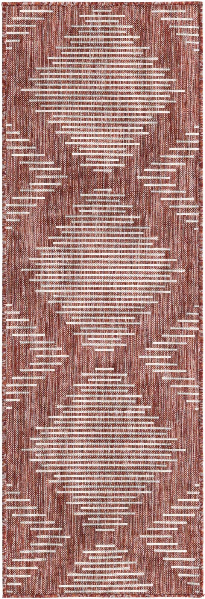 2' x 6' Easy-Clean Modern Indoor / Outdoor Runner Rug