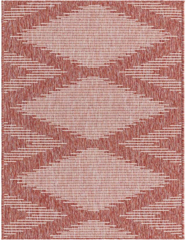 2' x 8' Easy-Clean Modern Indoor / Outdoor Runner Rug