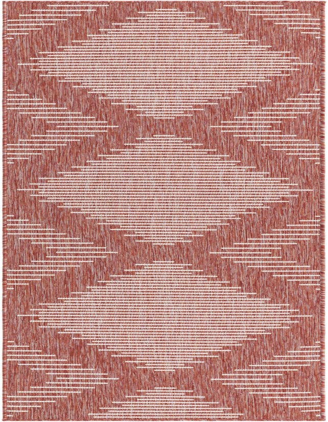 Detail image of 2' x 8' Easy-Clean Modern Indoor / Outdoor Runner Rug