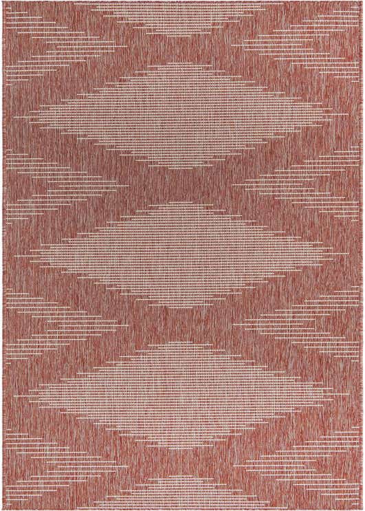 2' 7 x 12' Easy-Clean Modern Indoor / Outdoor Runner Rug