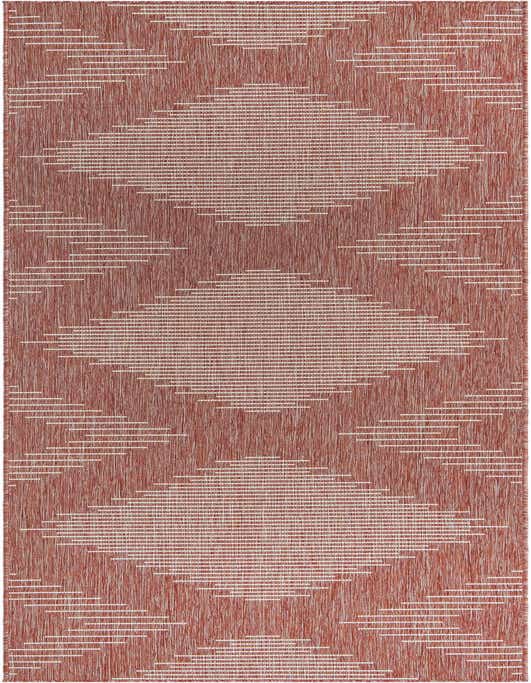 2' 7 x 12' Easy-Clean Modern Indoor / Outdoor Runner Rug