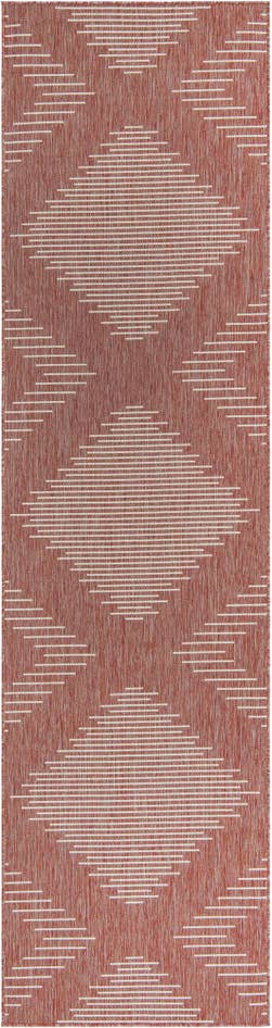 Detail image of 2' 7 x 12' Easy-Clean Modern Indoor / Outdoor Runner Rug