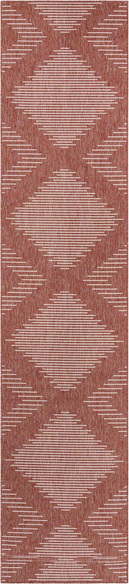 3' 3 x 14' Easy-Clean Modern Indoor / Outdoor Runner Rug