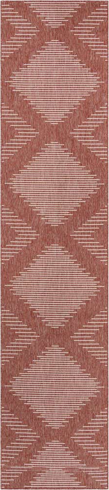 3' 3 x 14' Easy-Clean Modern Indoor / Outdoor Runner Rug