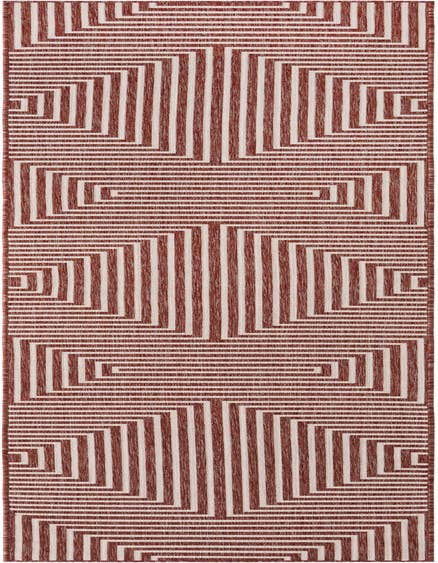 Detail image of 2' 7 x 12' Easy-Clean Modern Indoor / Outdoor Runner Rug
