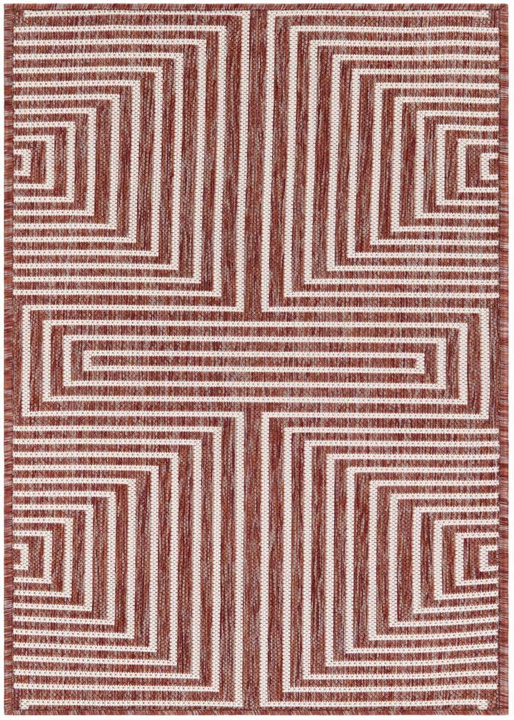 2' x 4' Easy-Clean Modern Indoor / Outdoor Runner Rug