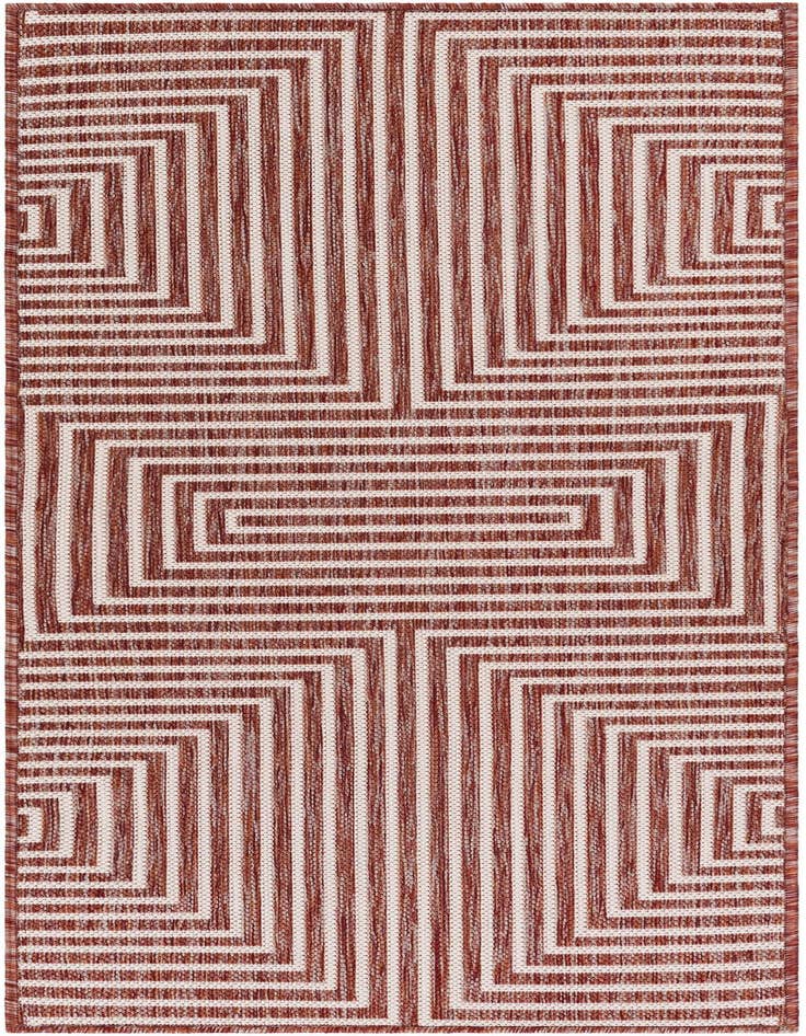 Detail image of 2' x 5' 3 Easy-Clean Modern Indoor / Outdoor Runner Rug