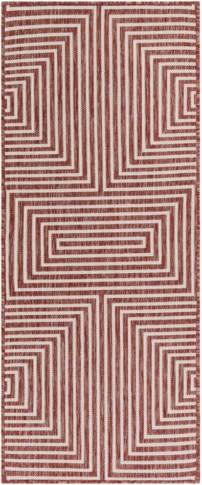 Detail image of 2' x 5' 3 Easy-Clean Modern Indoor / Outdoor Runner Rug