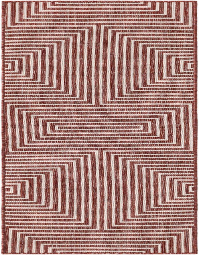 Detail image of 2' x 6' Easy-Clean Modern Indoor / Outdoor Runner Rug