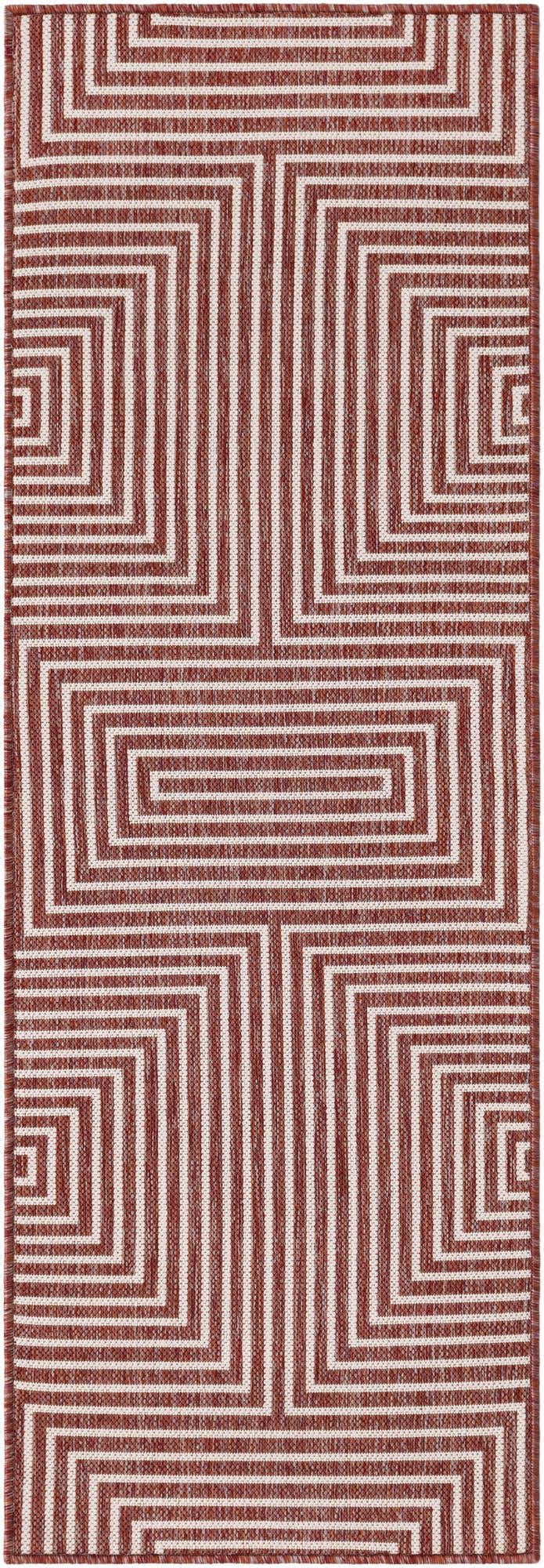 2' x 6' Easy-Clean Modern Indoor / Outdoor Runner Rug