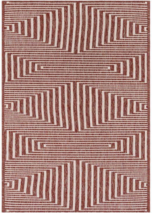 2' x 8' Easy-Clean Modern Indoor / Outdoor Runner Rug