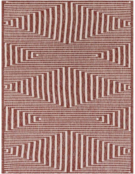 2' x 8' Easy-Clean Modern Indoor / Outdoor Runner Rug