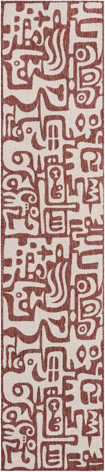 Detail image of 2' 7 x 12' Easy-Clean Modern Indoor / Outdoor Runner Rug