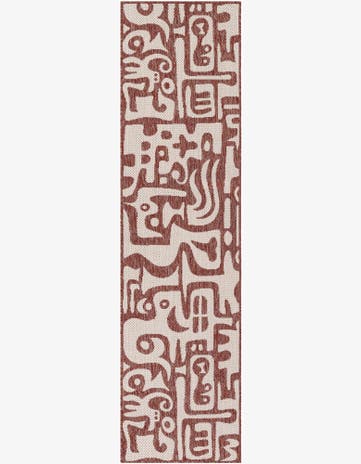 2' x 4' Easy-Clean Modern Indoor / Outdoor Runner Rug