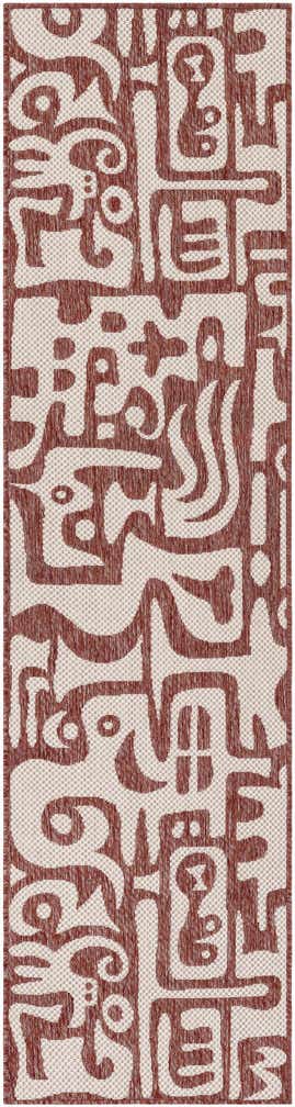 2' x 4' Easy-Clean Modern Indoor / Outdoor Runner Rug
