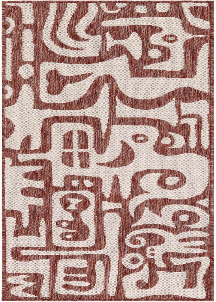 2' x 5' 3 Easy-Clean Modern Indoor / Outdoor Runner Rug